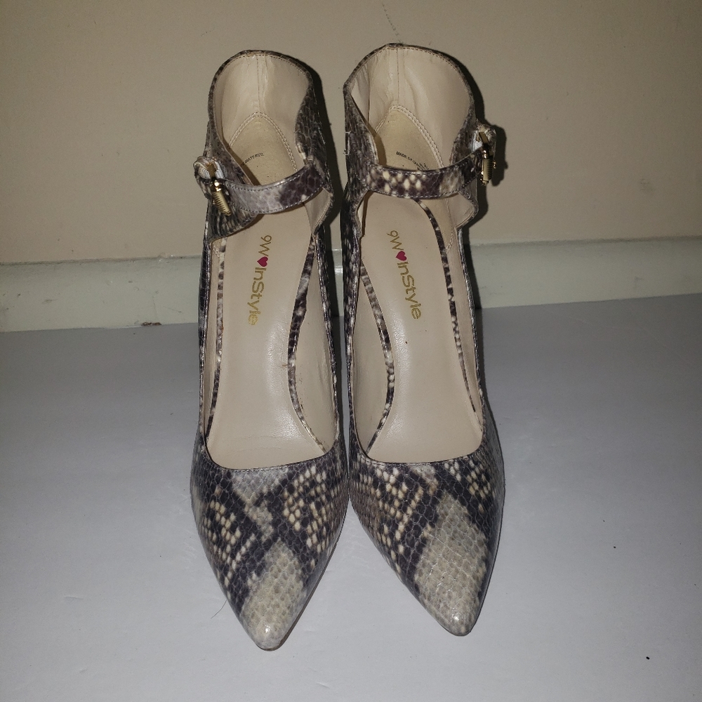 Nine West Snakeskin Print Heels